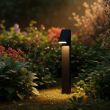 Solar Garden Bollard Light – Aluminium, 500 Lumen with 4 Adaptive Modes (ALS) – Lifestyle 3