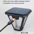 Hybrid Solar & USB Pathway Light – Multi‑Function PIR showing the additional wall bracket also included 