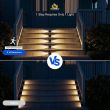 Smart Motion-Activated Solar Step Lights – Waterproof Outdoor Deck & Stair Lighting – 2 Pack
