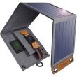 Solar Charger 14w Portable Solar Panel showing dimensions