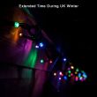 Solar Christmas Lights 100 | USB-Chargeable Outdoor Fairy LightsSolar Christmas Lights 100 LED | Multi Colour Fairy Lights with USB kit with the amorphous silicon solar panel
