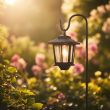 Premium Solar Coach Lantern | 160 Lumens Garden Light – Lifestyle