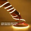 Bright COB LED Strip – Solar + USB Hybrid Charging, IP68 Waterproof showing the remote 