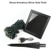 Solar Christmas Lights 100 | USB-Chargeable Outdoor Fairy LightsSolar Christmas Lights 100 LED | Multi Colour Fairy Lights with USB kit with the amorphous silicon solar panel