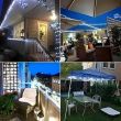 50 LED Solar Firefly String Lights showing three hundred and sixty degree flexible silver wire 