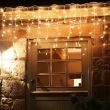 5M Solar Icicle Curtain Lights – Outdoor Waterproof Christmas LED Fairy Lights