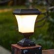 Solar Pillar Lights – 100 Lumen, 6 LED, Garden Post & Patio – Lifestyle 1
