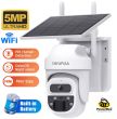 Solar Powered CCTV Camera Wifi 5MP - PTZ Showing 10 meter detection distance Showing 5MP HD videos