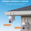 Solar Powered CCTV Camera Wifi 5MP - PTZ Showing 10 meter detection distance Showing 5MP HD videos