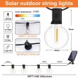G40 LED festoon lights creating warm outdoor atmosphere in multiple garden and patio settings