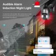 Solar Powered Wireless Security Camera Showing features and dimensions