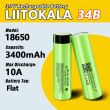 1000 Charge Cycles — Long-Life NCR18650B Li-ion
