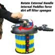 Spin Clean 12000 Pressurised Pond Filter showing how to clean