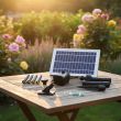 Uni-Pump Solar Replacement Pump Kit – 2W Panel, MPPT Battery Backup – Lifestyle