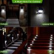 Stainless Steel Solar Fence Lights - 4 Pack | IP65 Waterproof