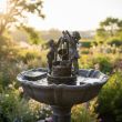 Tipping Pail Solar Fountain – Bronze Effect Garden Water Feature – Lifestyle 2