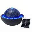Zen Ripple Solar Dome Water Feature – Dimensions 54cm x 31cm
