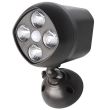 Battery Operated Security Light 4 x 3W LED - 600 lumens black : what is inside the box