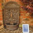 Aged Iron Solar Wall Water Feature 