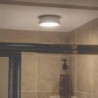Battery Operated Ceiling Light showing easy to fit system