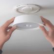 Battery Operated Ceiling Light showing easy to fit system