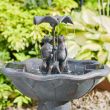 Solar Powered Duck Family Water Feature