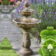 ingsbury 3 Tier Solar Garden Water Feature Fountain