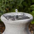 Milk Churn Solar Water Feature showing side shot of churn