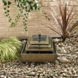 Slate Tiered Fountain Solar Water Feature