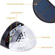 Eclipse Outdoor Solar Wall Light : size
