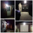 Led Security Light 30W mounted on wall in rain