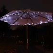 Solar Fairy lights 50 White on umbrella outside