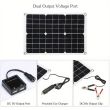 Solar Panel And Charge Controller 20W