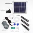 Solar Pond Air Pump Dual Stone With Battery Backup