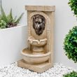 Solar Powered Lion Head Fountain