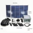 Solar Powered Water Pump - 100W | 4150 LPH | Battery Backup Showing solar panels