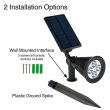 Solar SpotLights 4 LED - installing options with spike