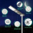 Solar Street Light PIR & Dusk to Dawn showing SMD Leds showing wide angle beam
