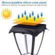 Outdoor Solar Wall Light, White + Warm Led