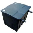 MultiChamber 9000 Pond Filter Box showing inlet & outlet pipes