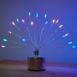StarBurst Lamp Multi Colour - 4 Pk showing table top base and filaments