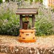 Smart Garden Wishing Well Solar Fountain Water Feature close up of water bucket