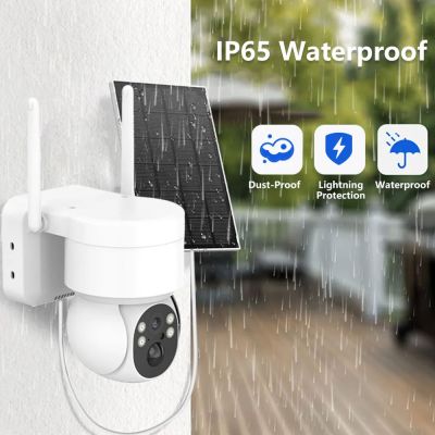 5W Solar WiFi Camera 4MP - 355° PTZ, Colour Night Vision, 128GB Card