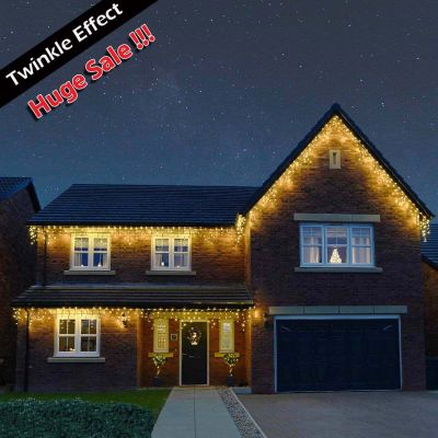 ConnectPro Icicle Lights Black Cable