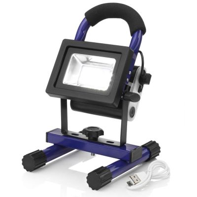Rechargeable Flood Light full kit turned on