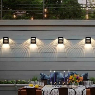 Premium Solar Fence Lights – Warm White Outdoor LED (2-Pack) | Powerbee