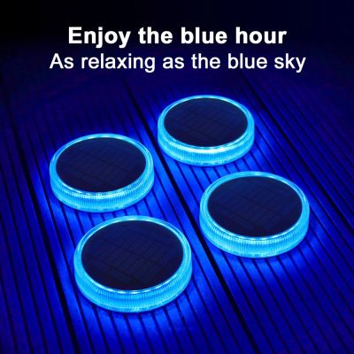 Super Bright Solar Decking Light - Premium Grade (4 Pack)