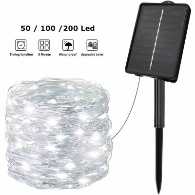 Solar Firefly String Lights IP65 – 50/100/200 LEDs, Outdoor Waterproof Fairy Lights