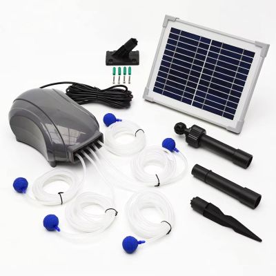 10 LPM Multi-Stone Solar Aeration System - Complete Kit