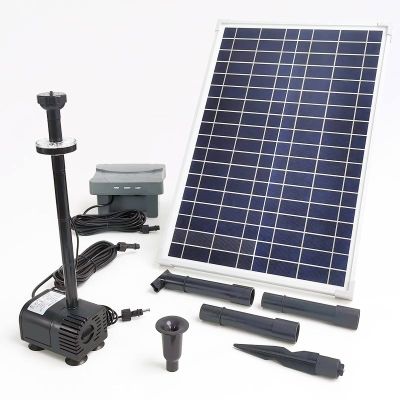 Solar Pond Pump SE 1000 - Professional Series showing the full pump kit